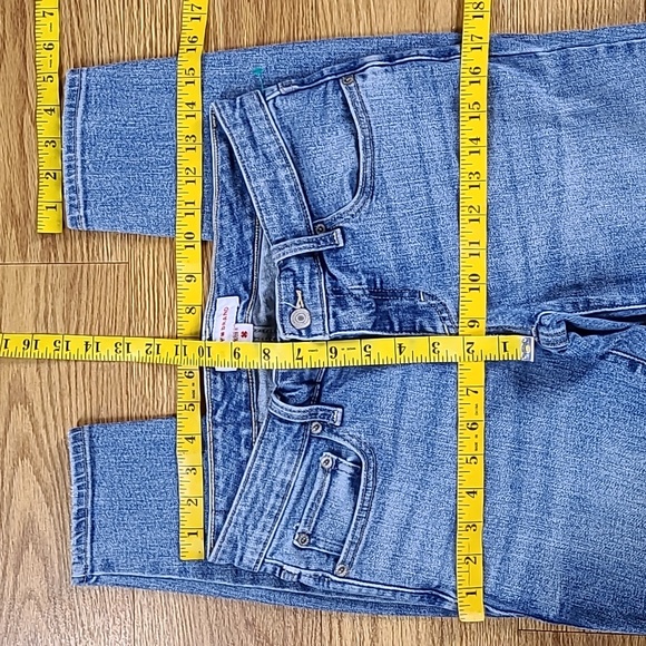 LUCKY BRAND 28x27 LIZZIE LOW RISE SKINNY GIRLS WOMEN PREOWNED STRECH BLUE JEANS - Picture 2 of 8